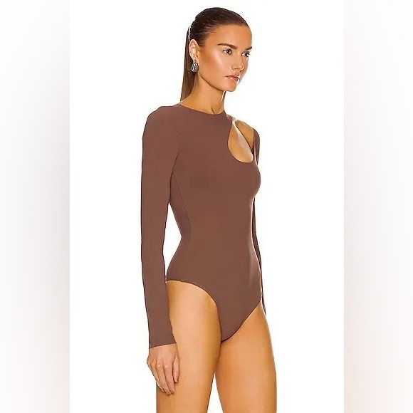 ALIX NYC Wrenn Bodysuit In Brown Slate Size S - Picture 2 of 12